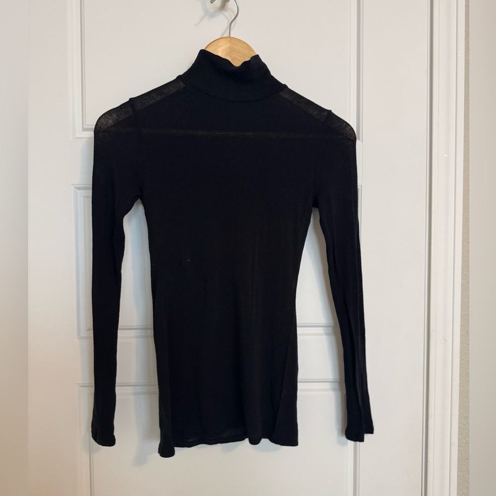 BCBGMaxAzria Fitted Turtleneck Tee